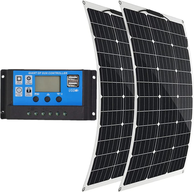 1000W Flexible Solar Panel Kit 2 x 500W 18V Monocrystalline