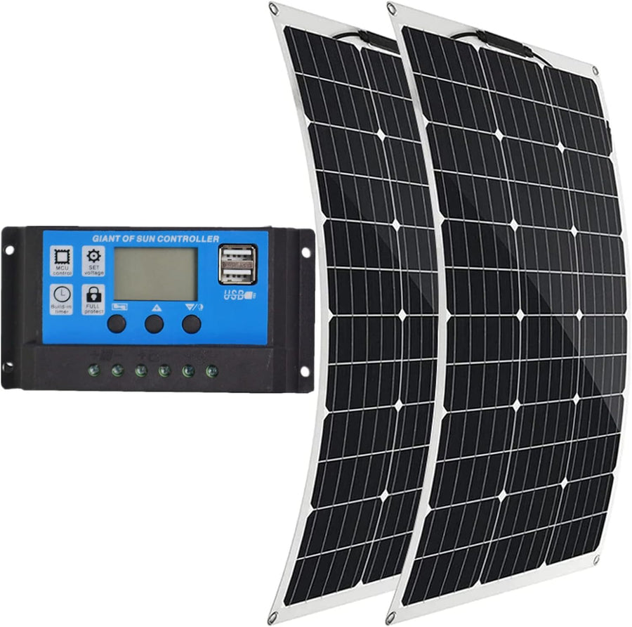 1000W Flexible Solar Panel Kit 2 x 500W 18V Monocrystalline