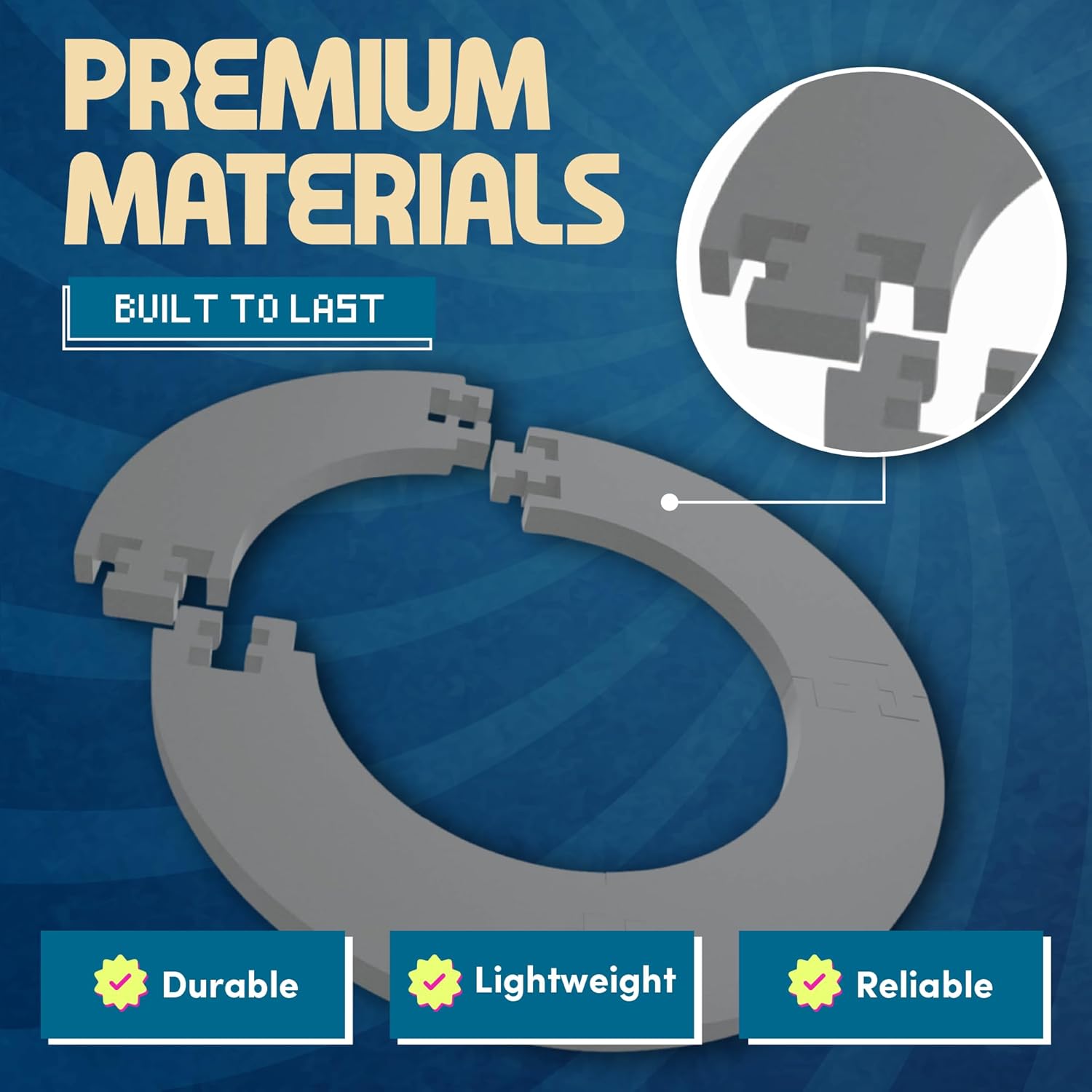 Dartboard Surround EVA Foam Wall Protector Blue Lightweight Durable