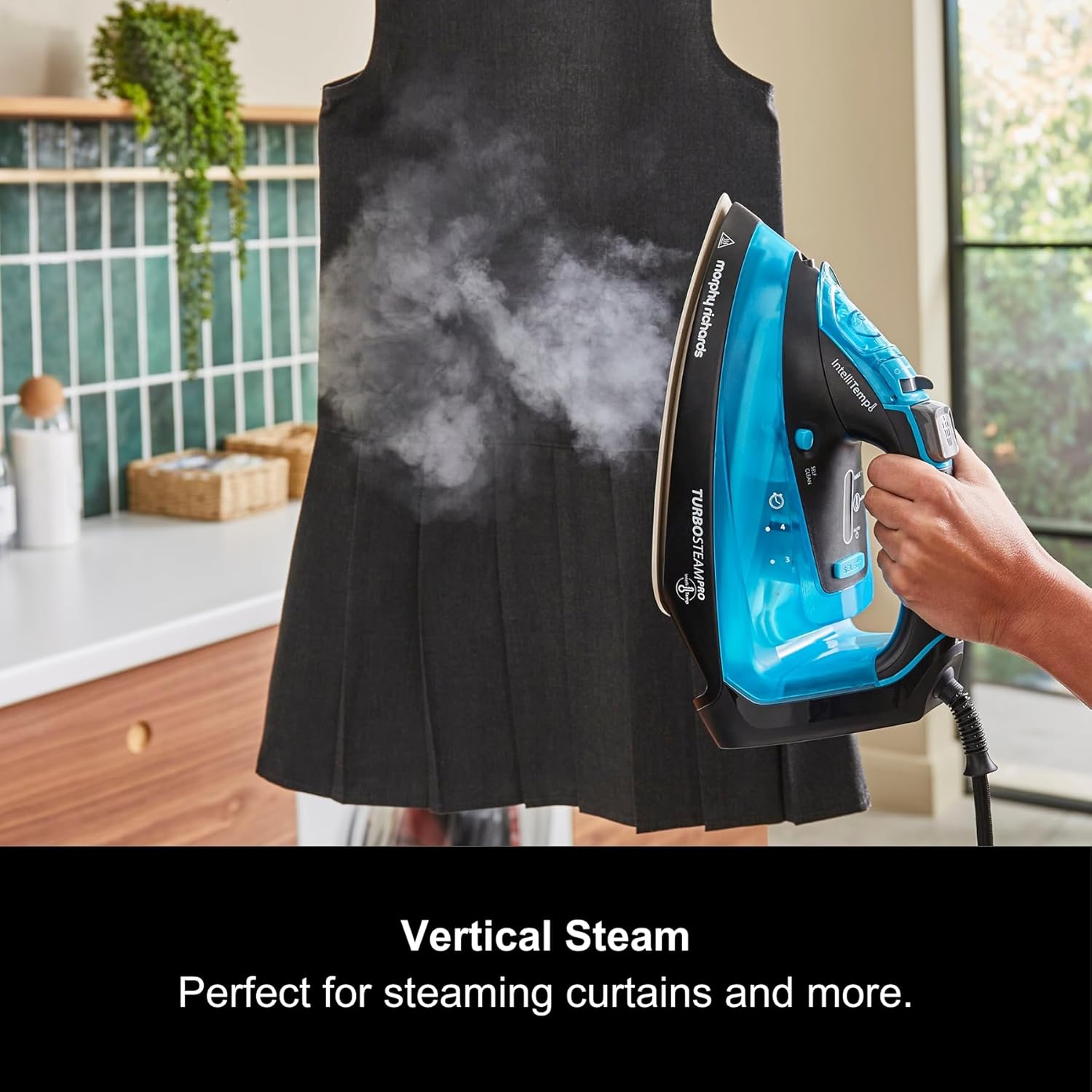 3100W Steam Iron Digital Controls 200g Boost Ceramic Soleplate