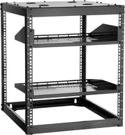 12U Open Frame Network Rack Wall Floor Mount Black