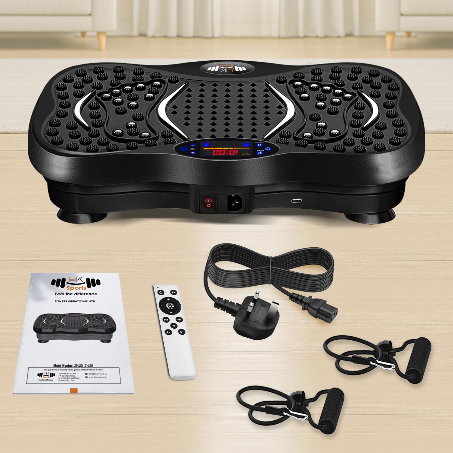 Vibration Plate Exercise Machine Fat Burn Fitness Platform 99 Levels