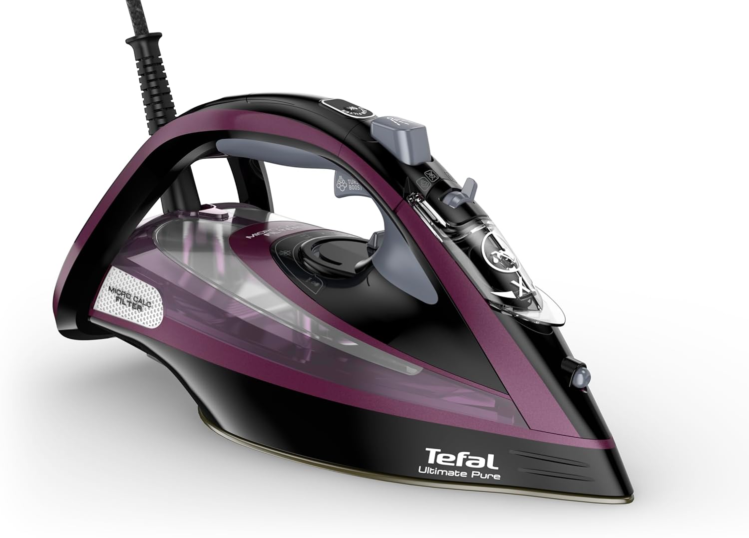 3000W Steam Iron 240g Steam Boost Durilium Soleplate 350ml Tank