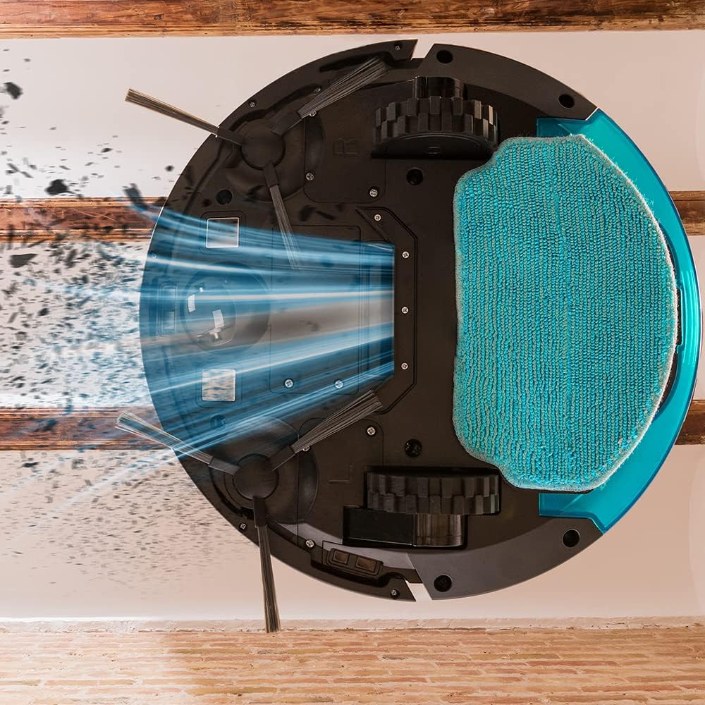 Robot Vacuum Mop 2000Pa Gyro Navigation App Control 120min