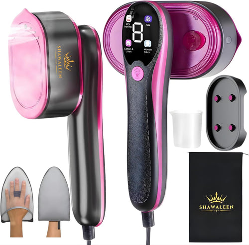 Travel Garment Steamer 1200W 10s Heat 2in1 LCD Portable