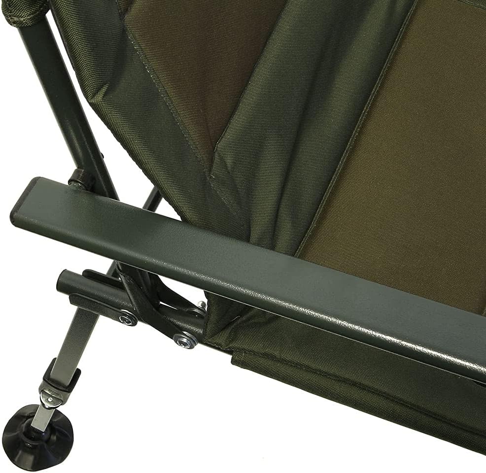 Adjustable Fishing Camping Chair with Mud Feet Armrests