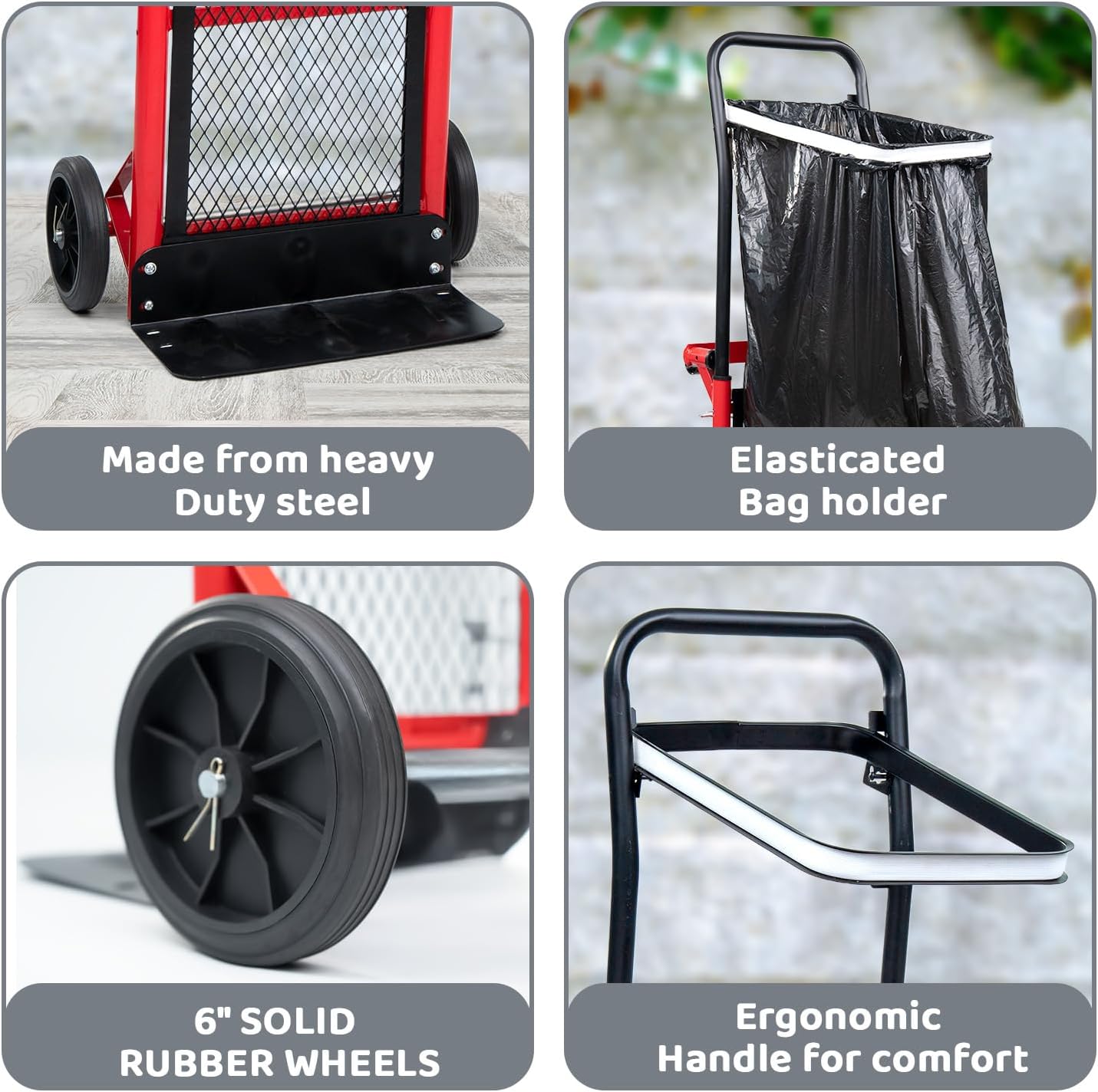 2 In 1 Folding Sack Truck Platform Trolley 60KG Heavy Duty