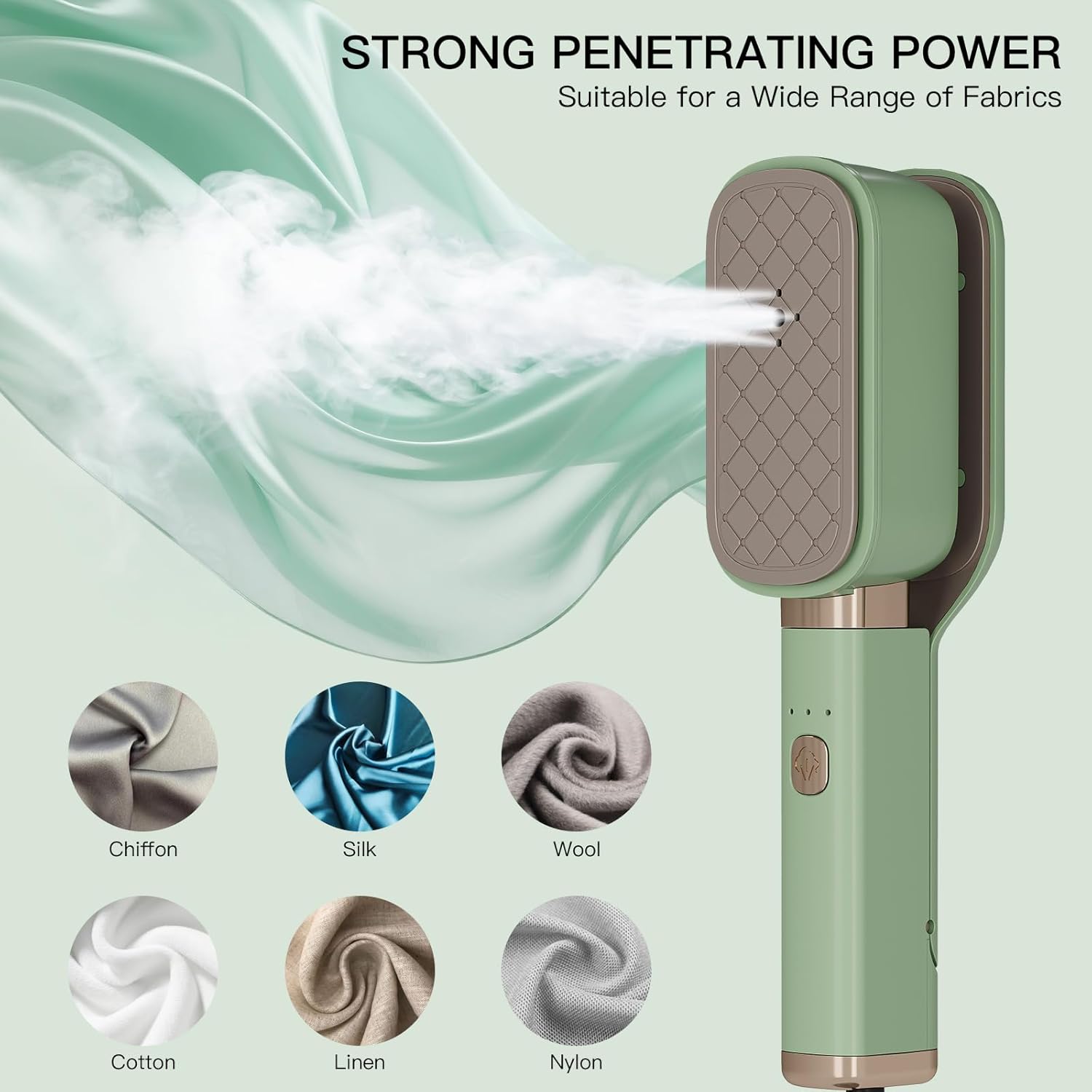 3in1 Mini Press Garment Steamer 1000W 15s Heat Rotatable