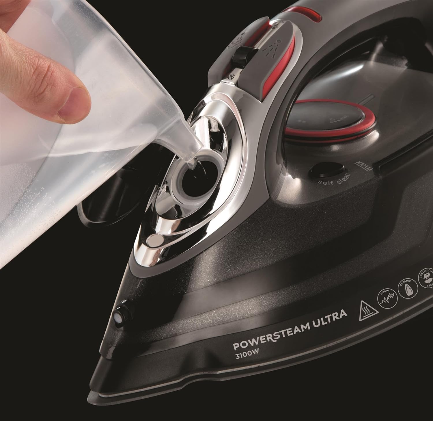 3100W Steam Iron Ceramic Soleplate 210g Steam Boost Anti Drip