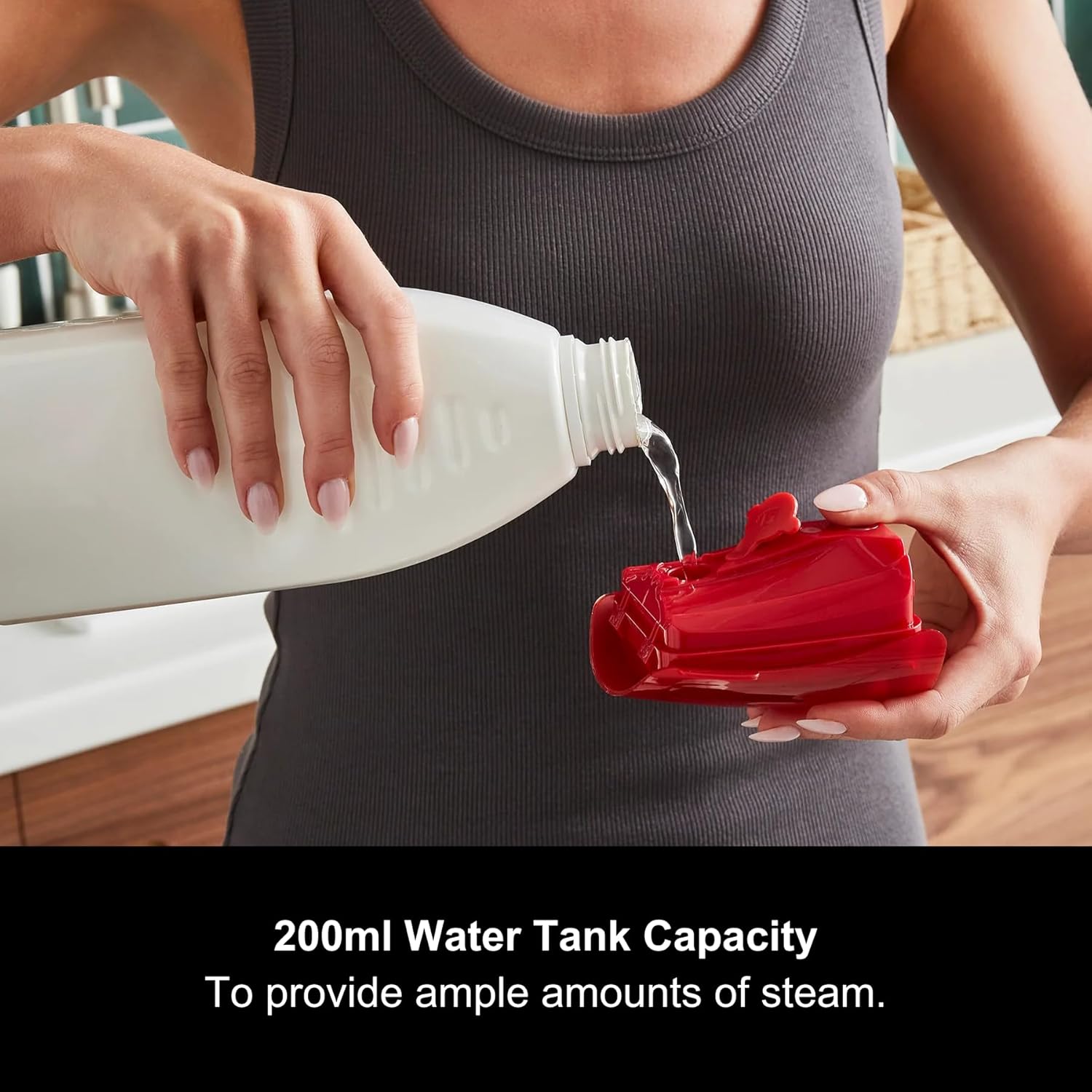 2in1 Garment Steamer Iron 1800W 35g Steam Ceramic Soleplate