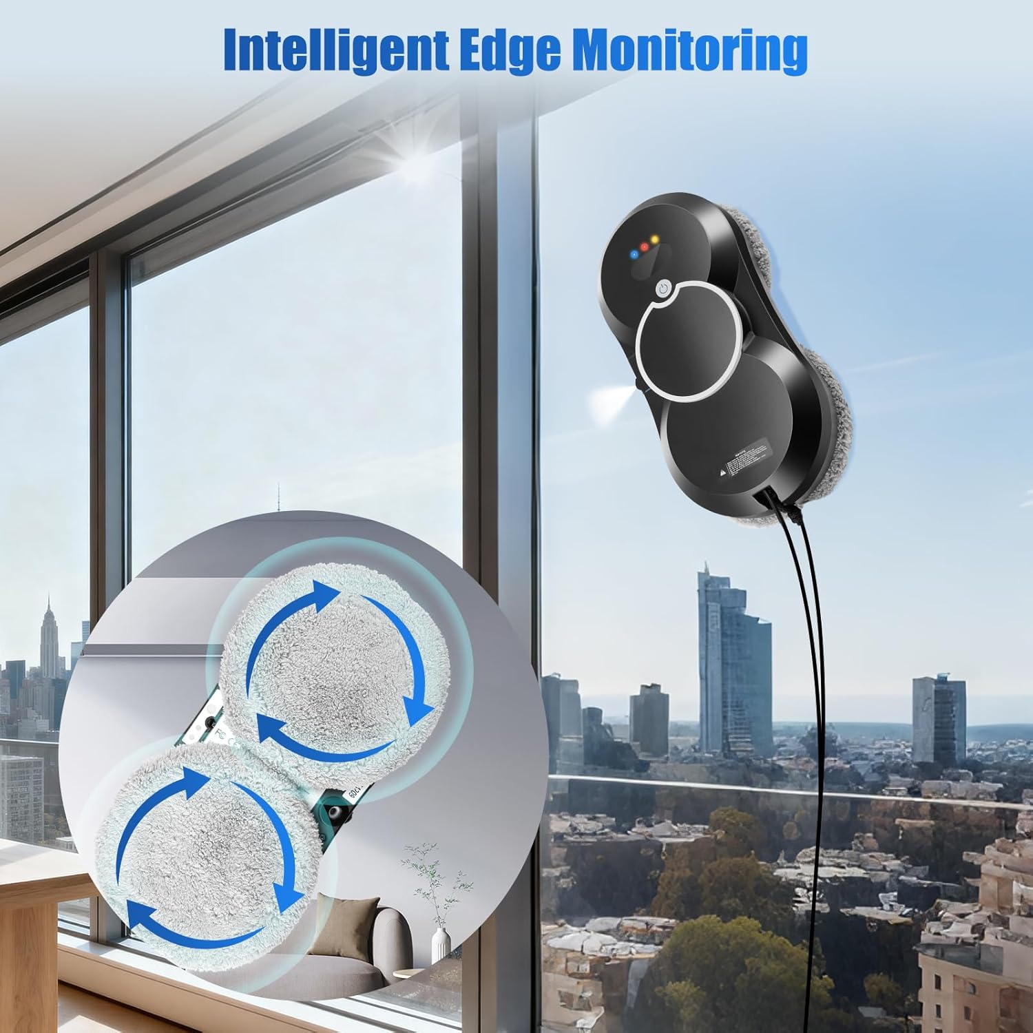Window Cleaner Robot 5600Pa Smart Auto Spray Glass Cleaner