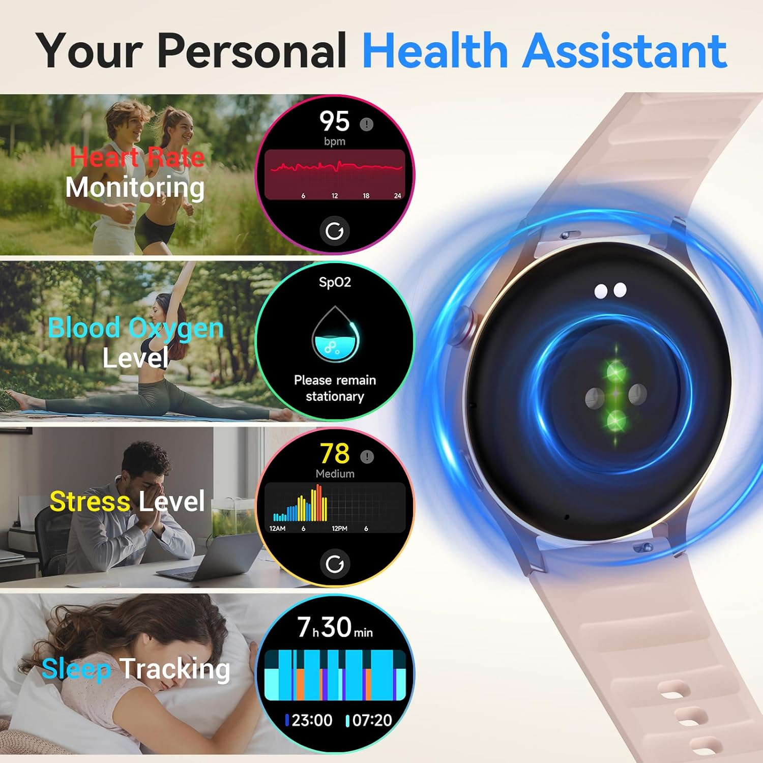 Ladies AMOLED Smart Watch Call 110 Sports Waterproof
