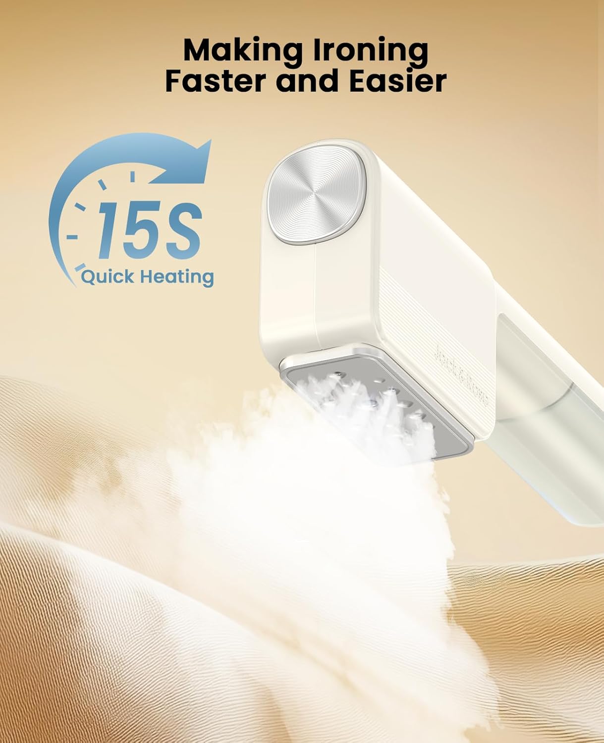 Travel Garment Steamer Dual Voltage 1000W 15s Heat 2in1 Iron
