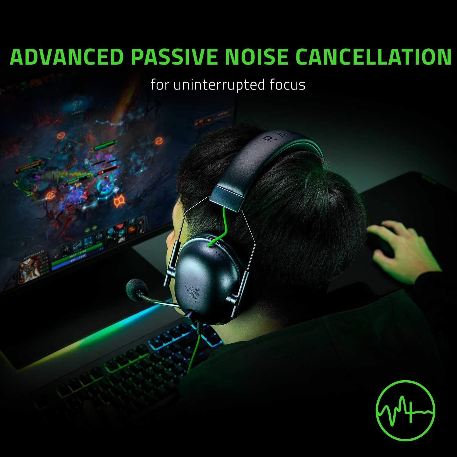 Esports Gaming Headset 7.1 Surround Sound Wired Over Ear Mic 50mm