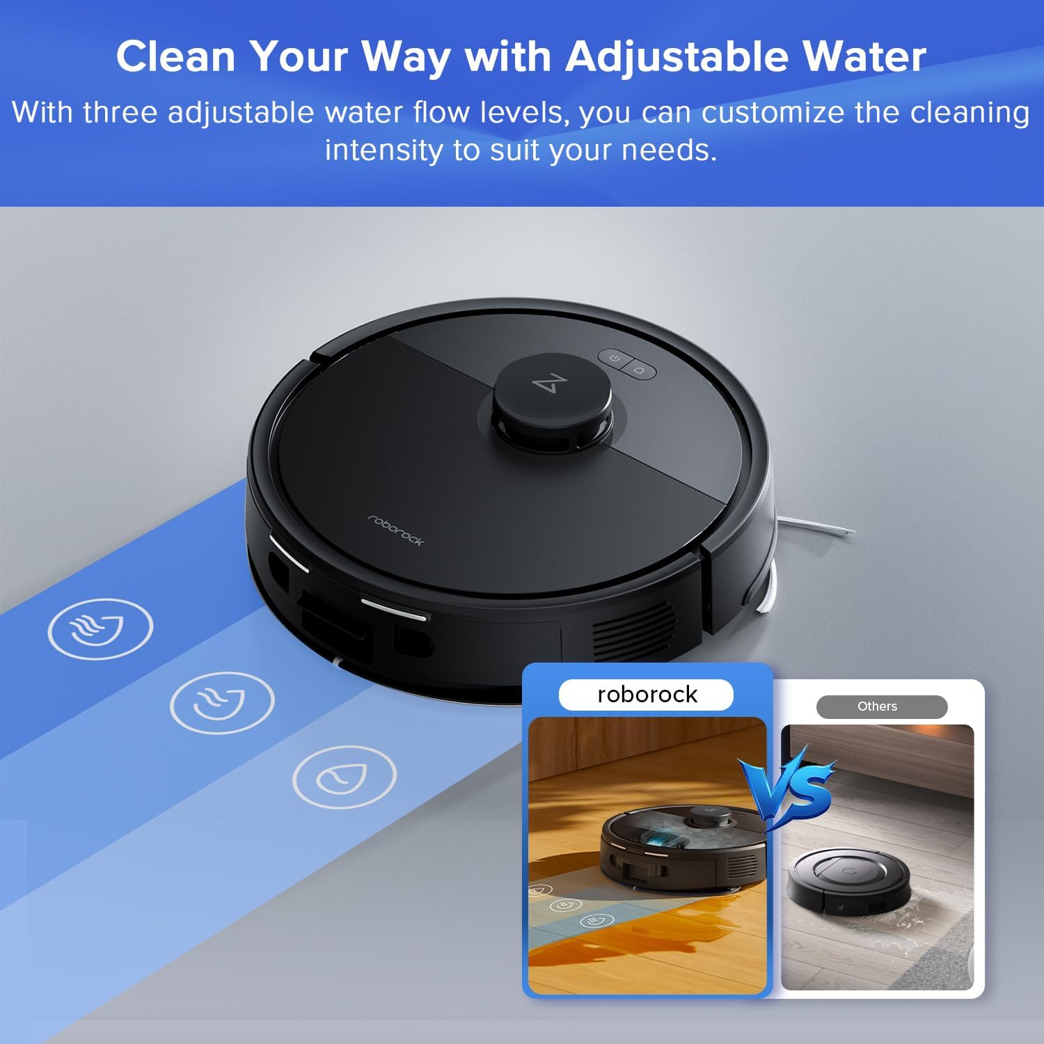 Robot Vacuum Mop 8000Pa Self Empty LiDAR Mapping App Pet Hair