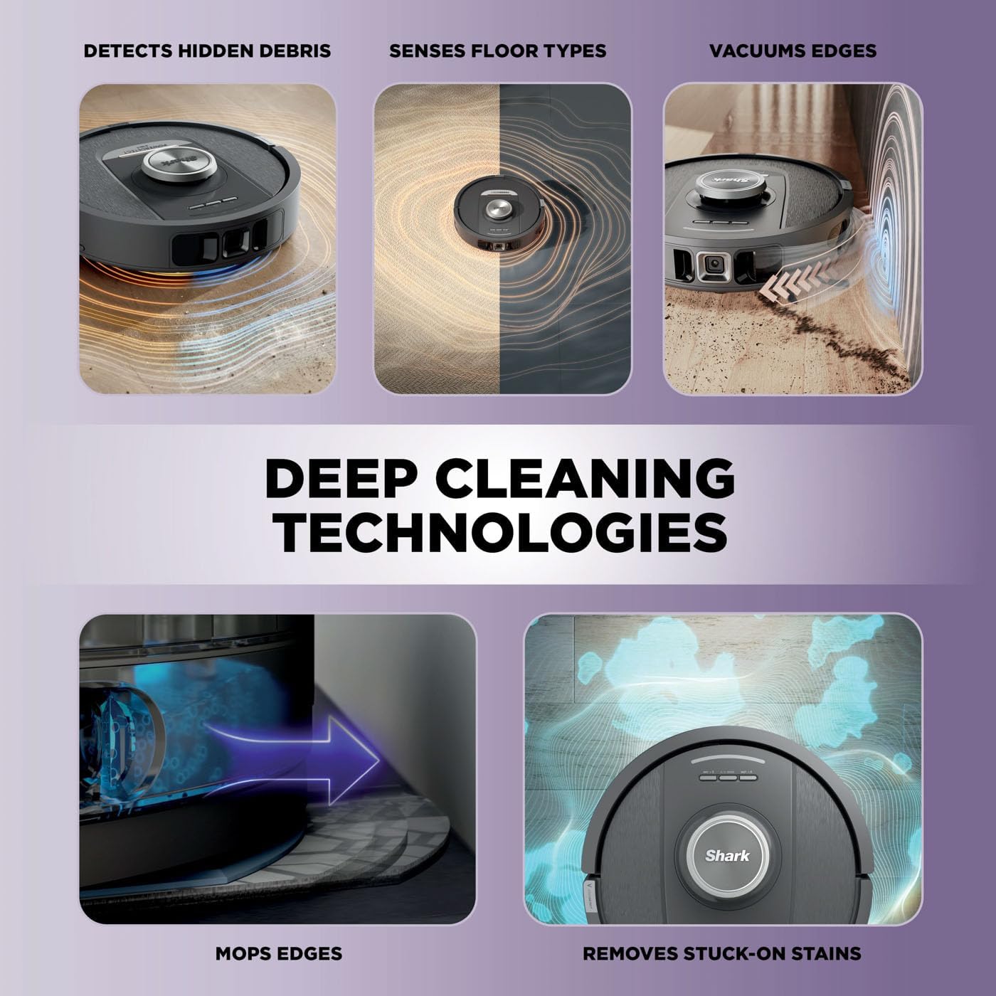 Robot Vacuum Mop Self Empty 30 Day Base LiDAR Mapping App Control