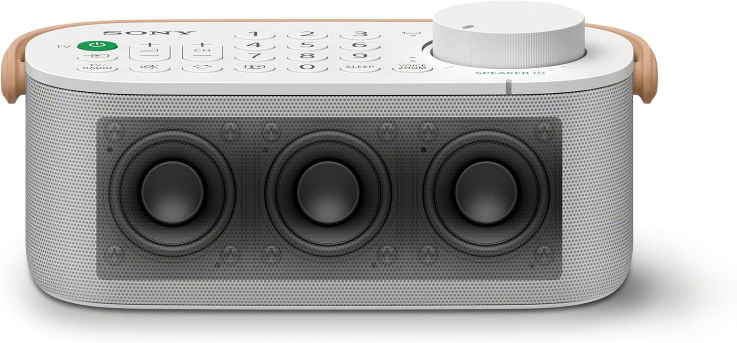 Wireless TV Speaker Voice Boost Portable 13H Play Senior Audio