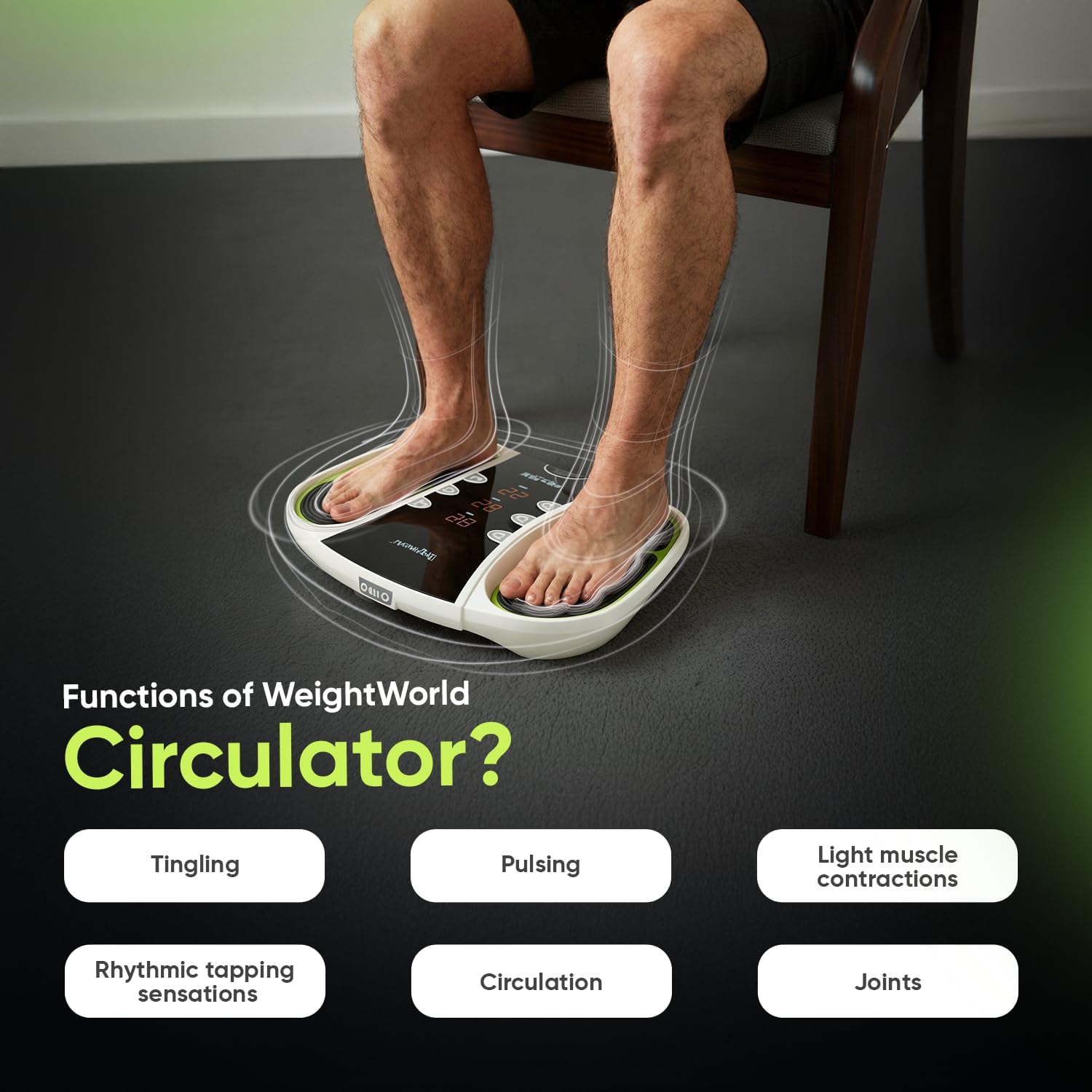 Foot Circulation Machine EMS TENS Massager 99 Levels Remote