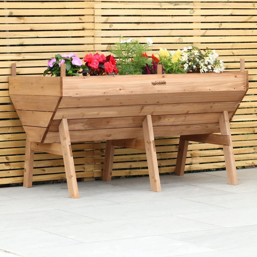 Large Raised Wooden Garden Bed 150cm Elevated Planter Box