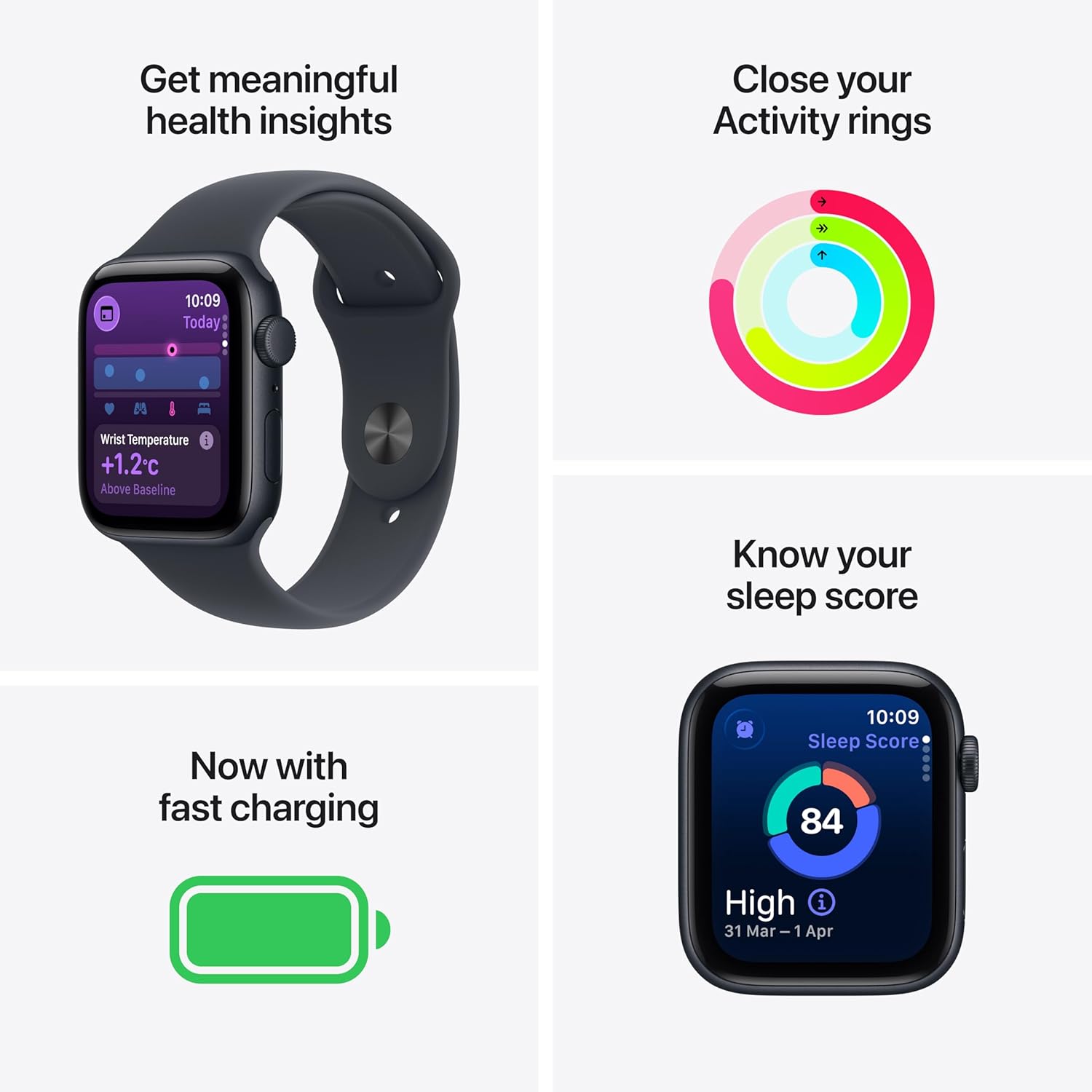 40mm GPS Smart Watch Sleep Fitness Heart Tracker