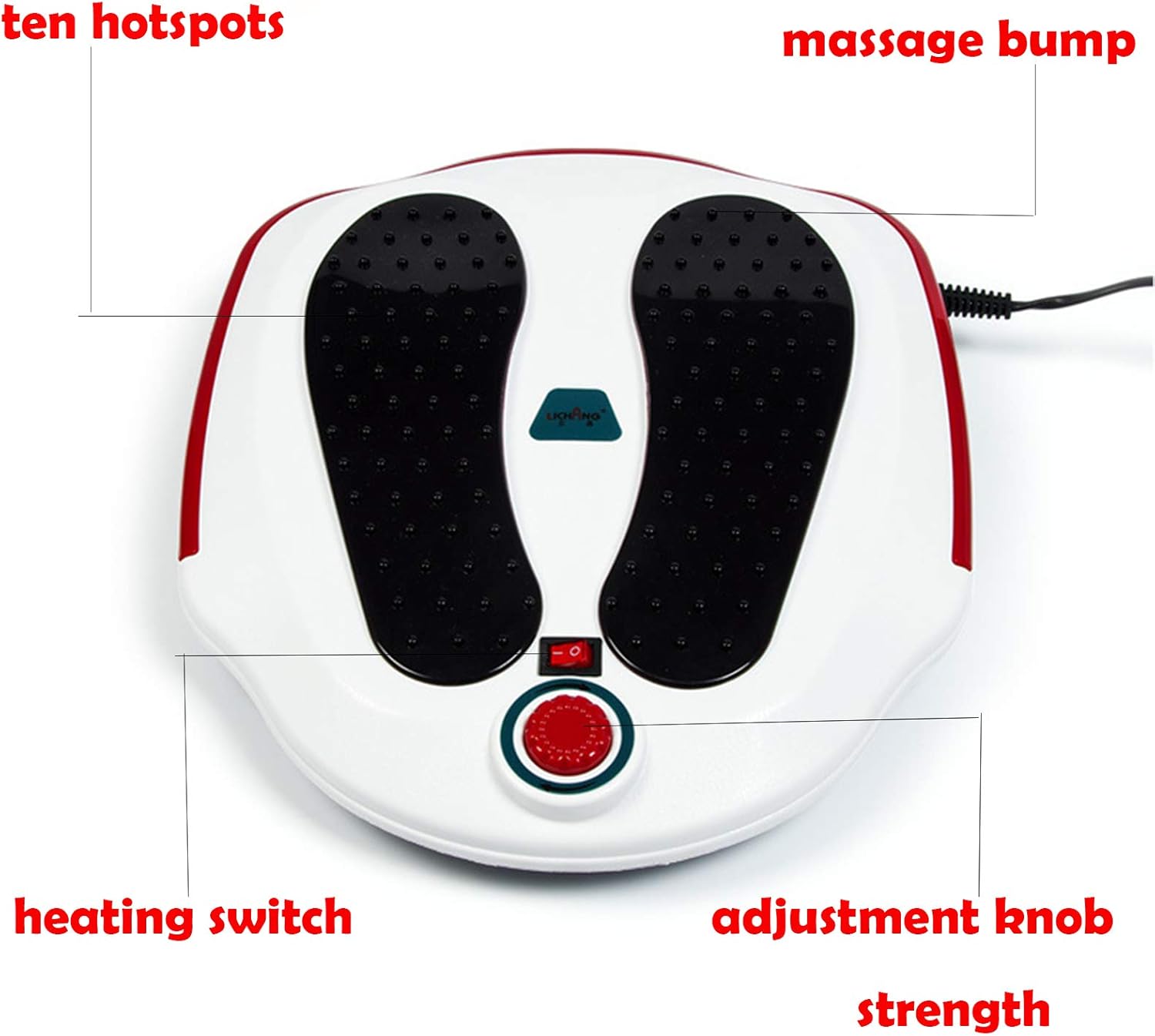 Foot Circulation Massager Heat Acupressure Pain Relief Machine