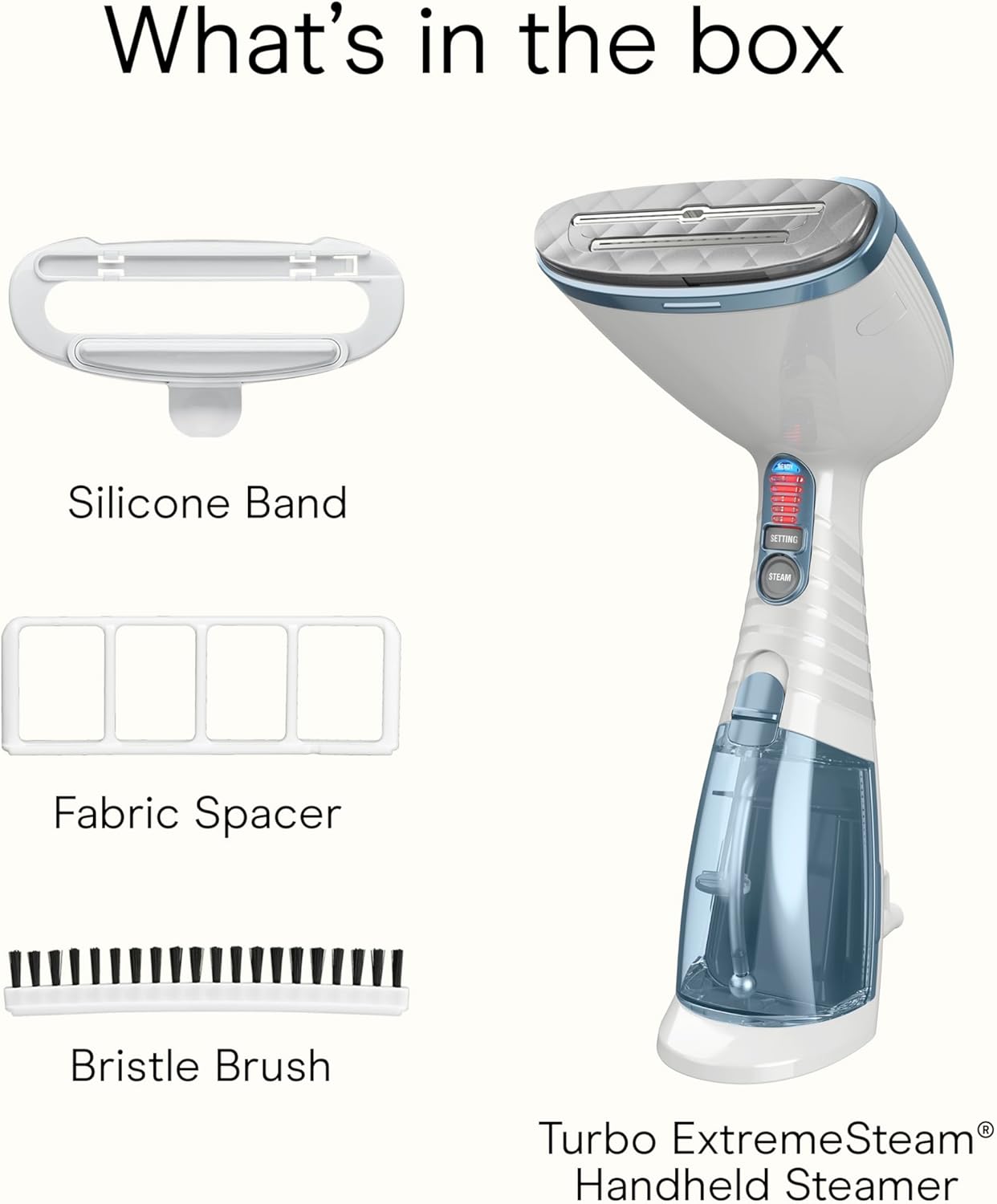 Handheld Garment Steamer 1875W Turbo Steam 20min 3in1 Iron
