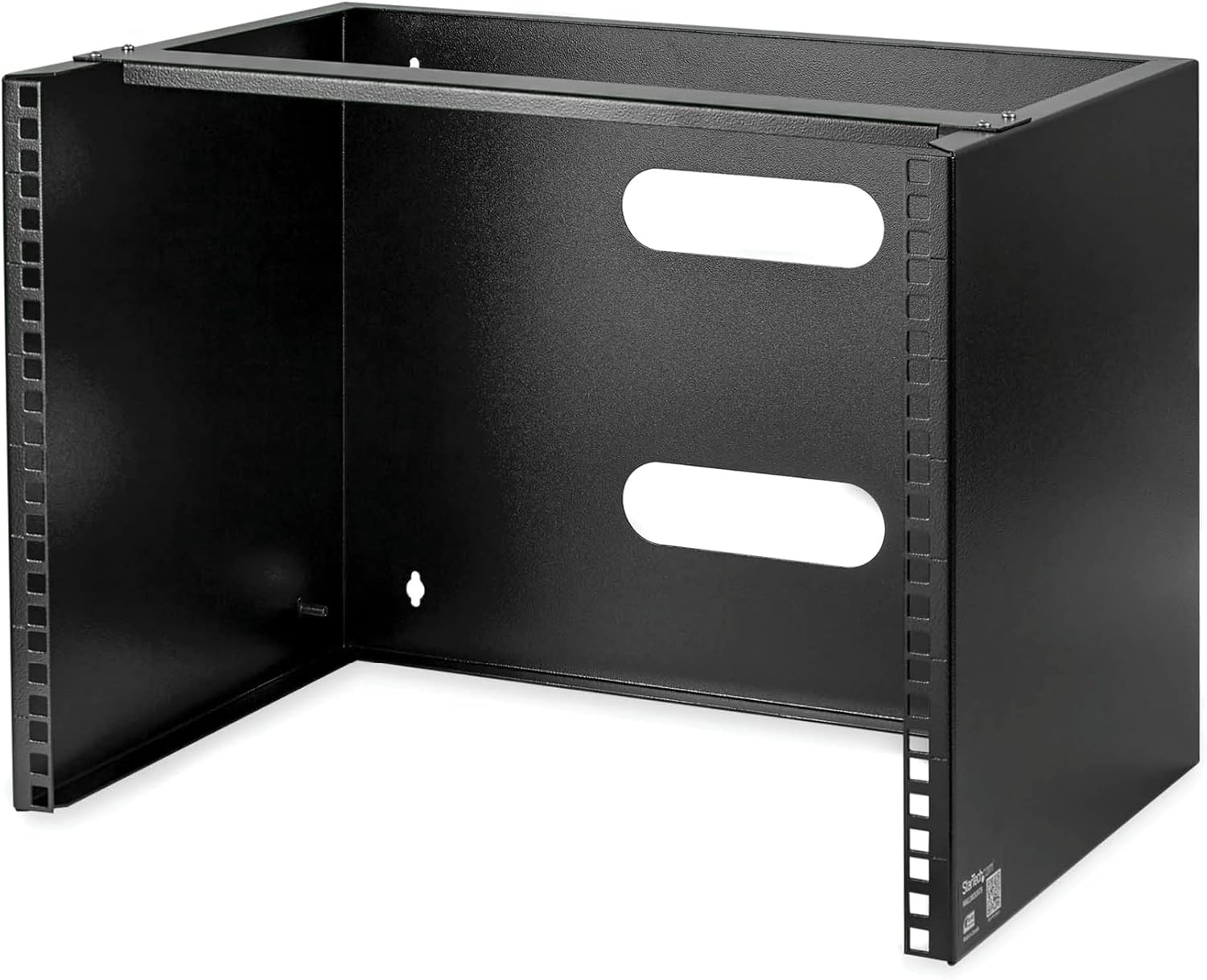 8U Wall Mount Network Rack 19 Inch Low Profile Steel Bracket