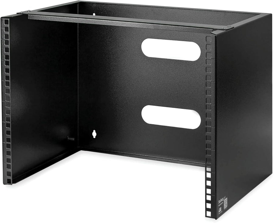 8U Wall Mount Network Rack 19 Inch Low Profile Steel Bracket