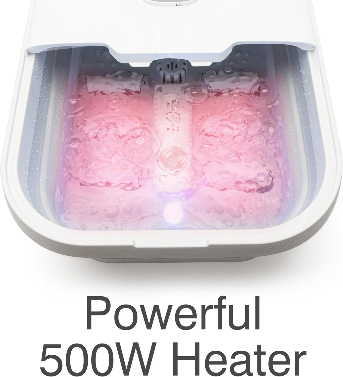 Collapsible Foot Spa Massager Heat Hydro Jets Remote Rollers
