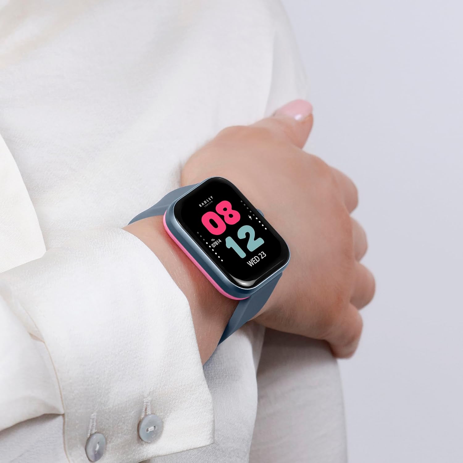 Womens Smart Watch Blue Strap Bluetooth Call 1.80