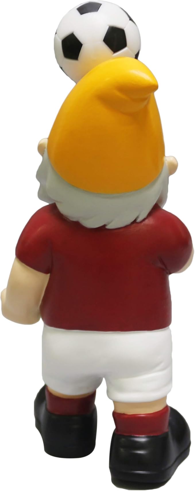 Soccer Fan Header Ball Gnome Ornament Garden Football Decor 20cm