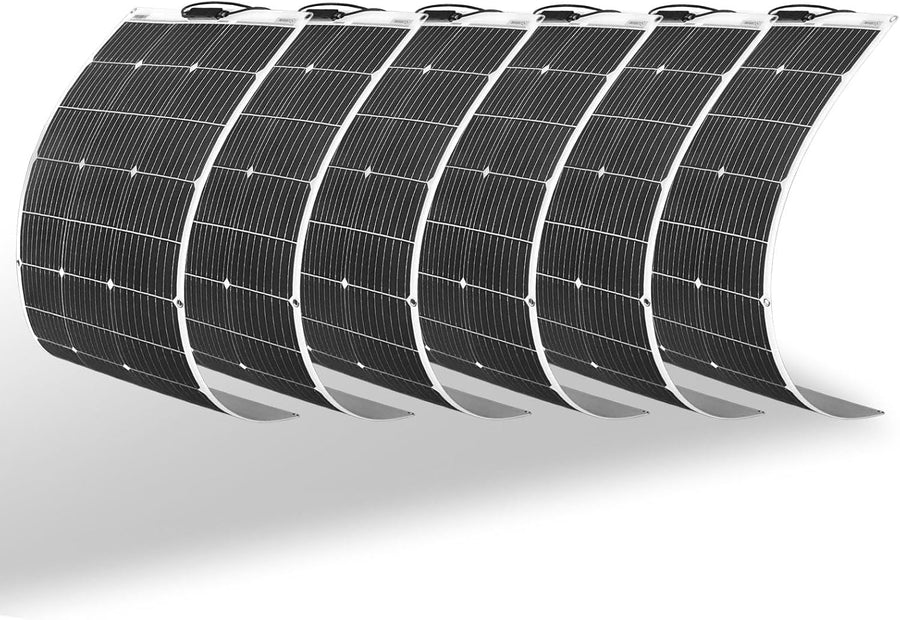 600W Semi Flexible Solar Panel Kit 6x100W RV Camping 12V