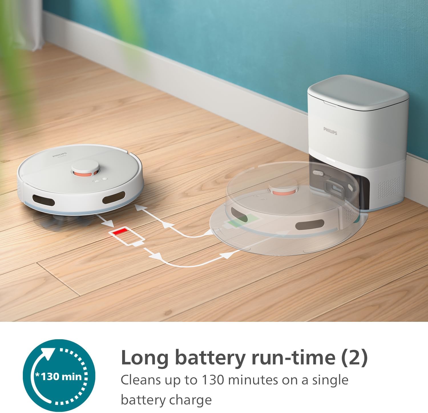 Robot Vacuum Mop 2700Pa Laser Mapping Auto Empty 70 Days App