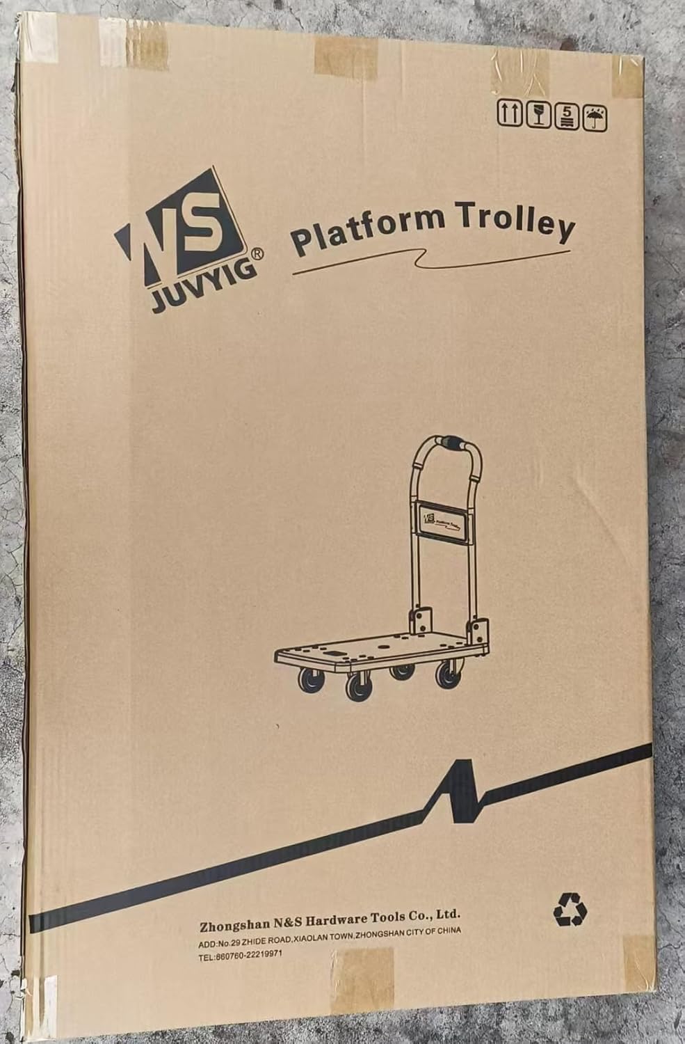 Silent Wheel Folding Platform Trolley 350KG Heavy Duty Cart