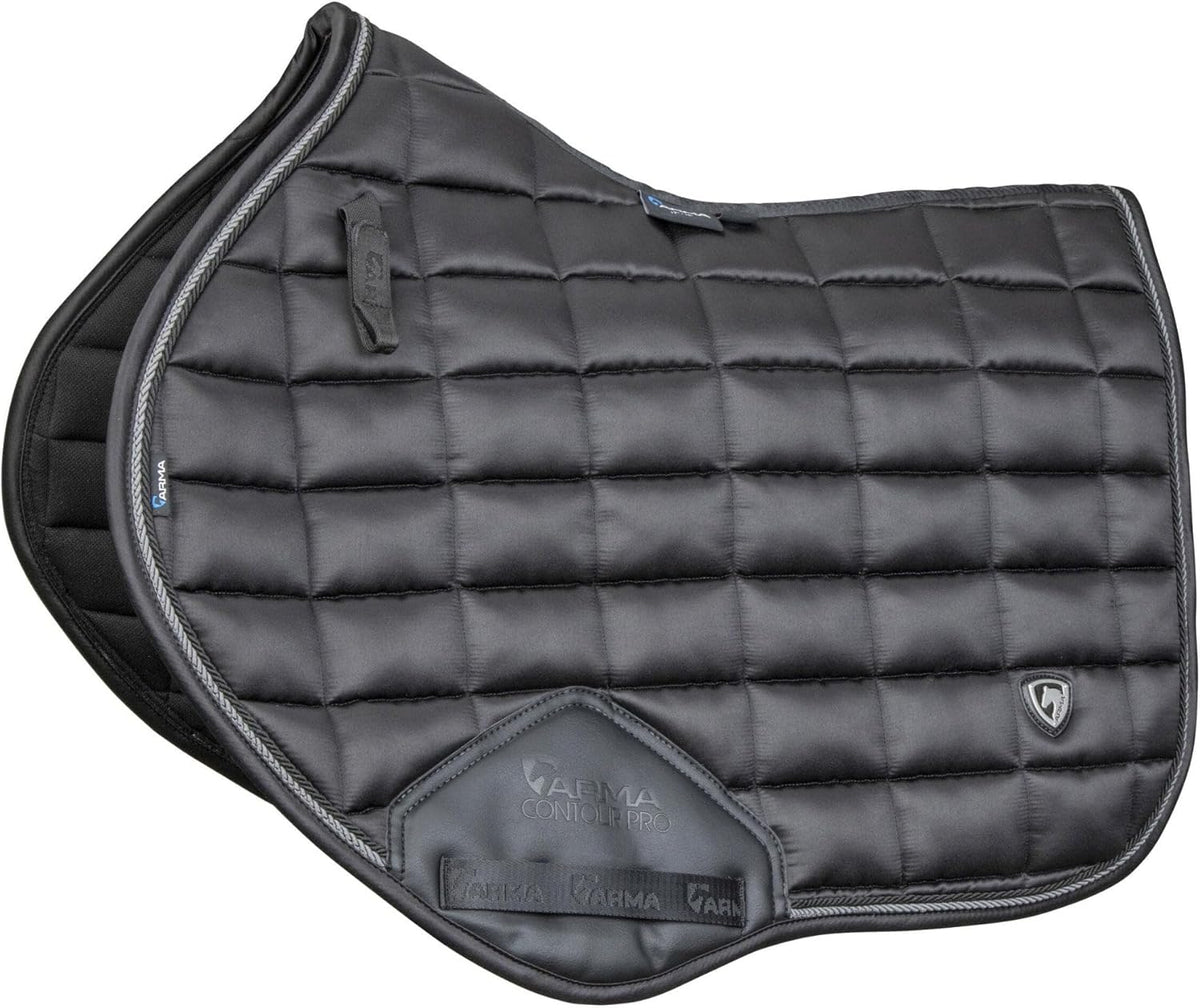 Black Satin Jump Saddlecloth 17 18 Inch with Ultra Dry Lining