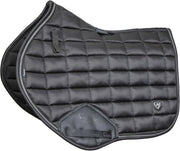 Black Satin Jump Saddlecloth 17 18 Inch with Ultra Dry Lining