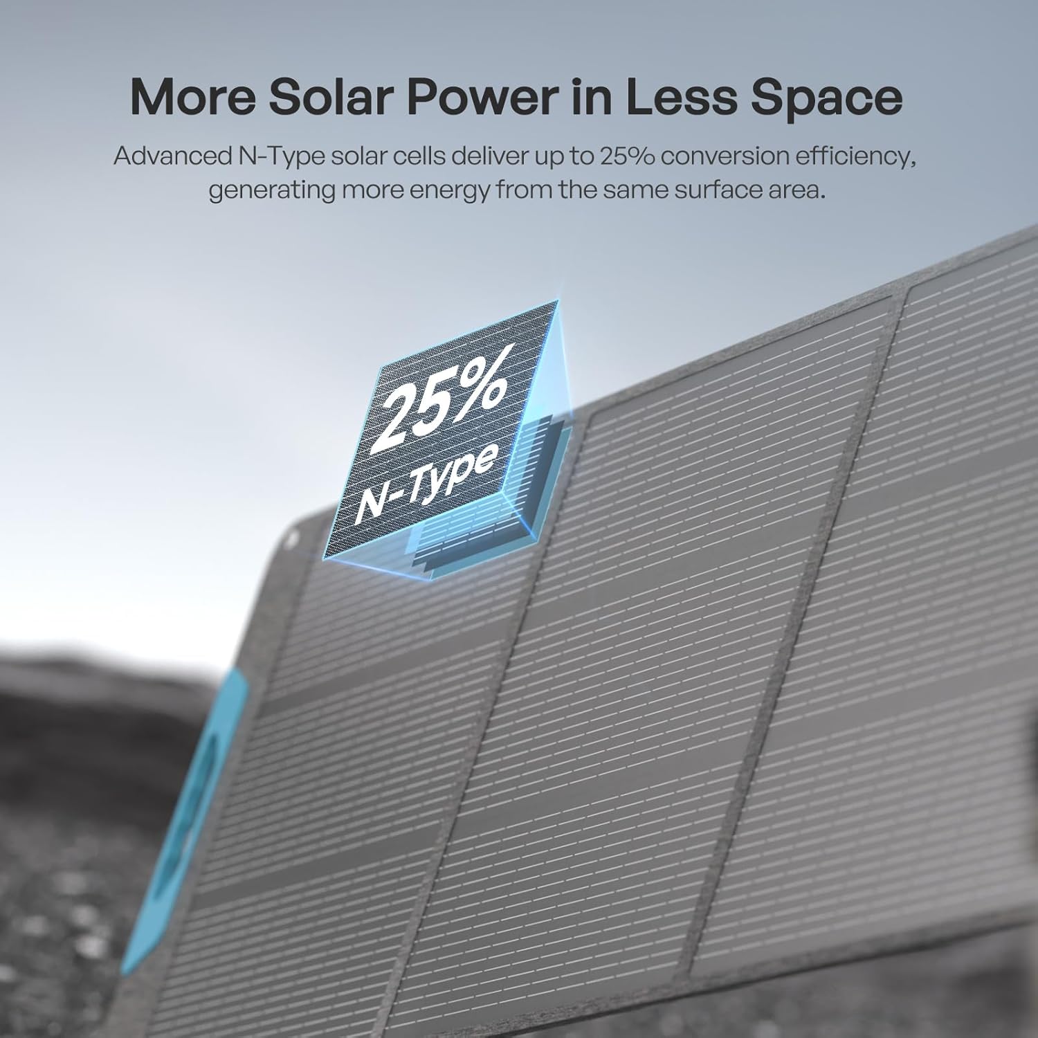200W Portable Solar Panel Foldable 25 Efficiency USB C RV
