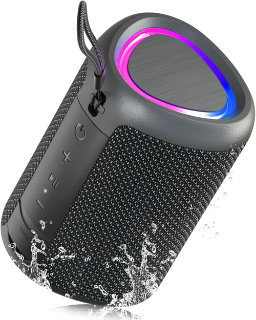 Portable Bluetooth Speaker 20W Loud Stereo RGB Lights IPX7 24H