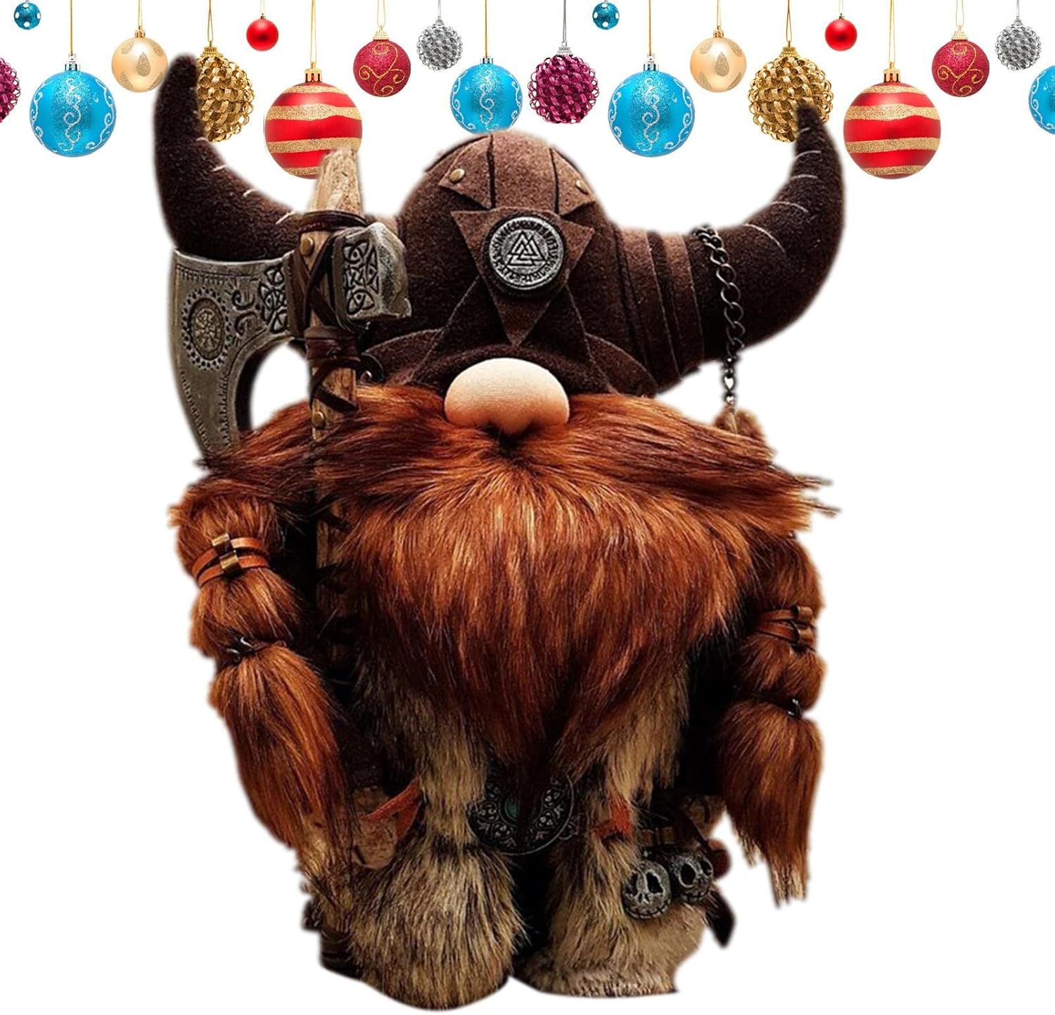Viking Gnome Statue Resin Garden Decor Funny Lucky Ornament