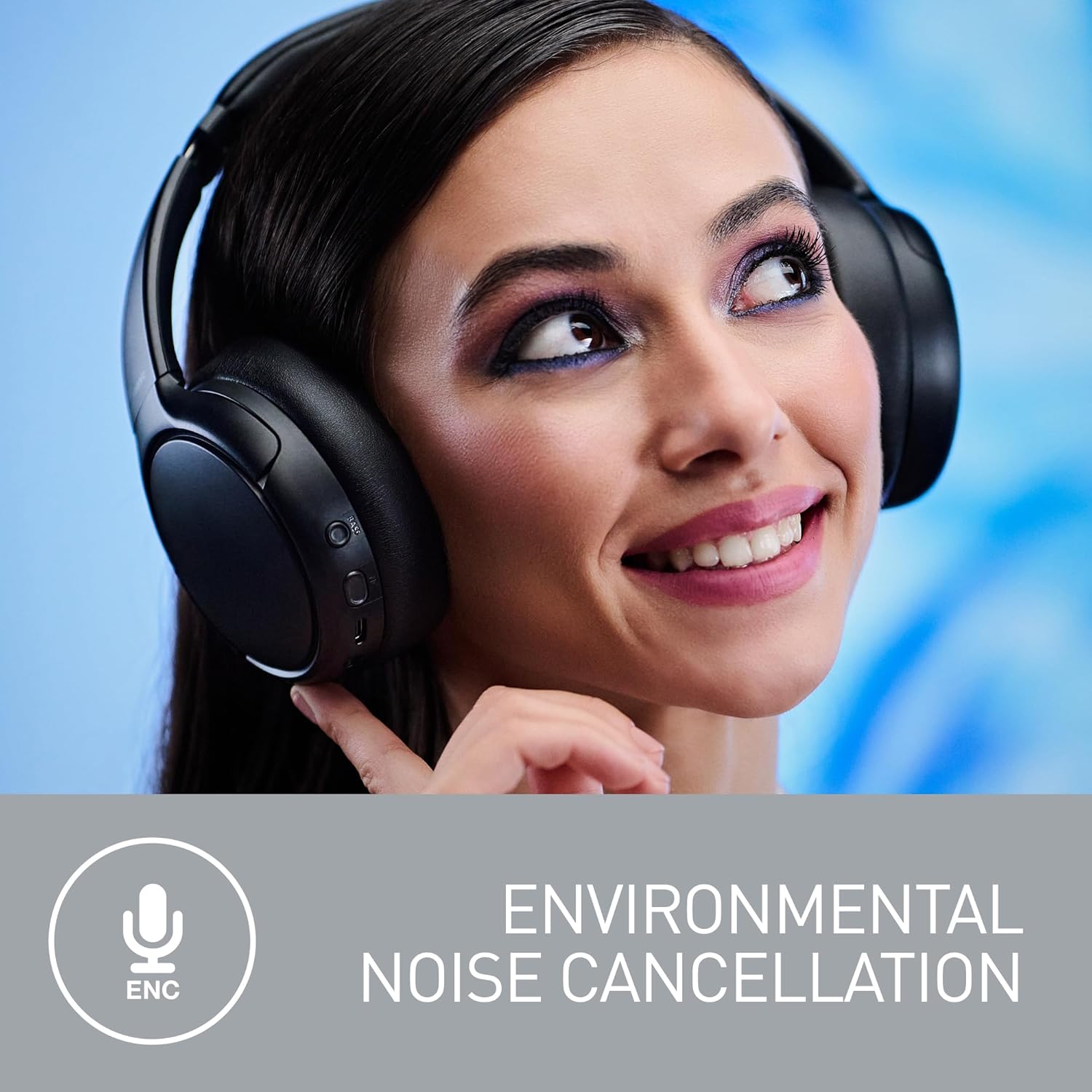 Wireless Over Ear Headphones Hybrid ANC 65 Hour Battery