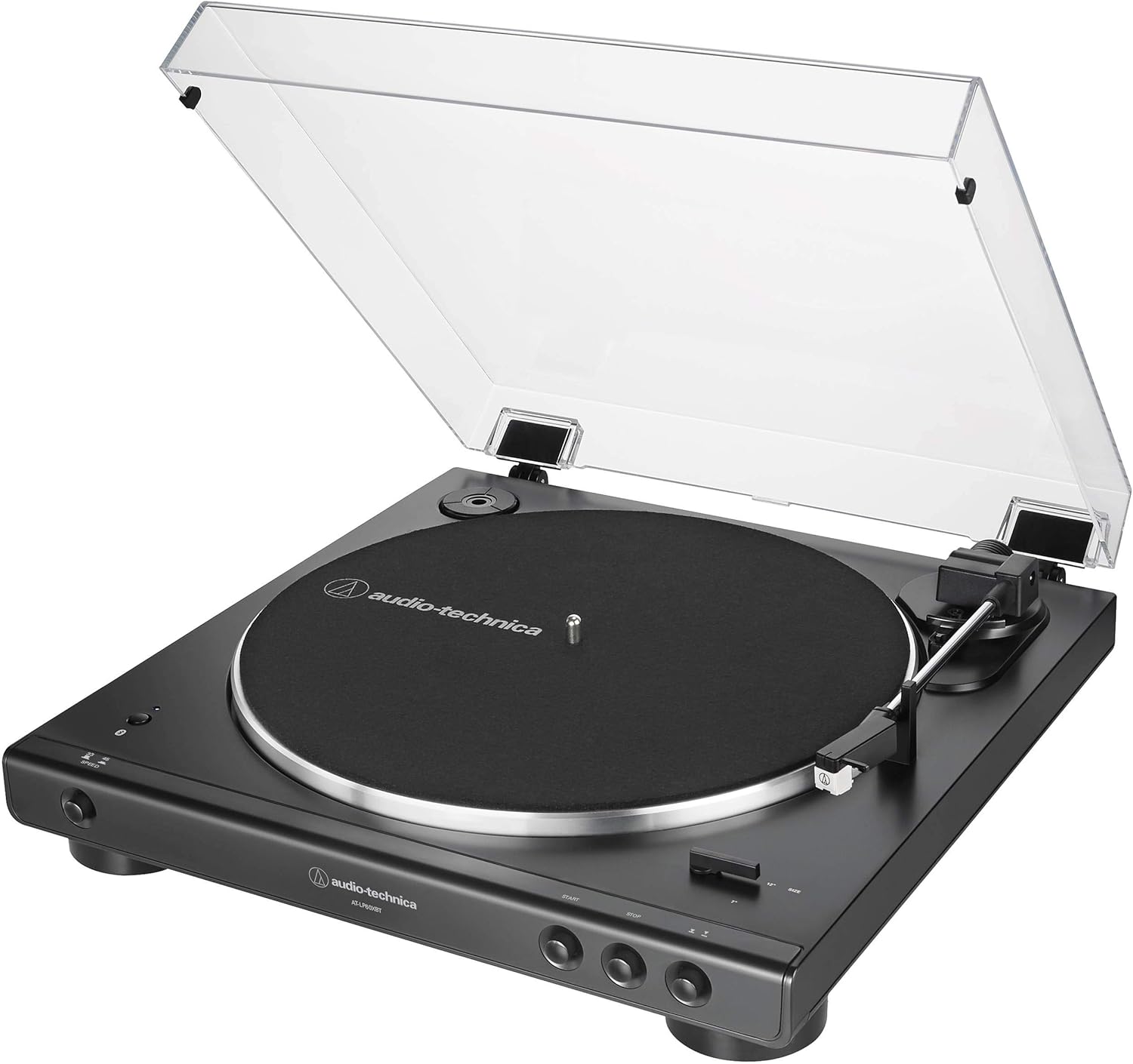 Bluetooth Turntable With Wireless Speakers Black Automatic
