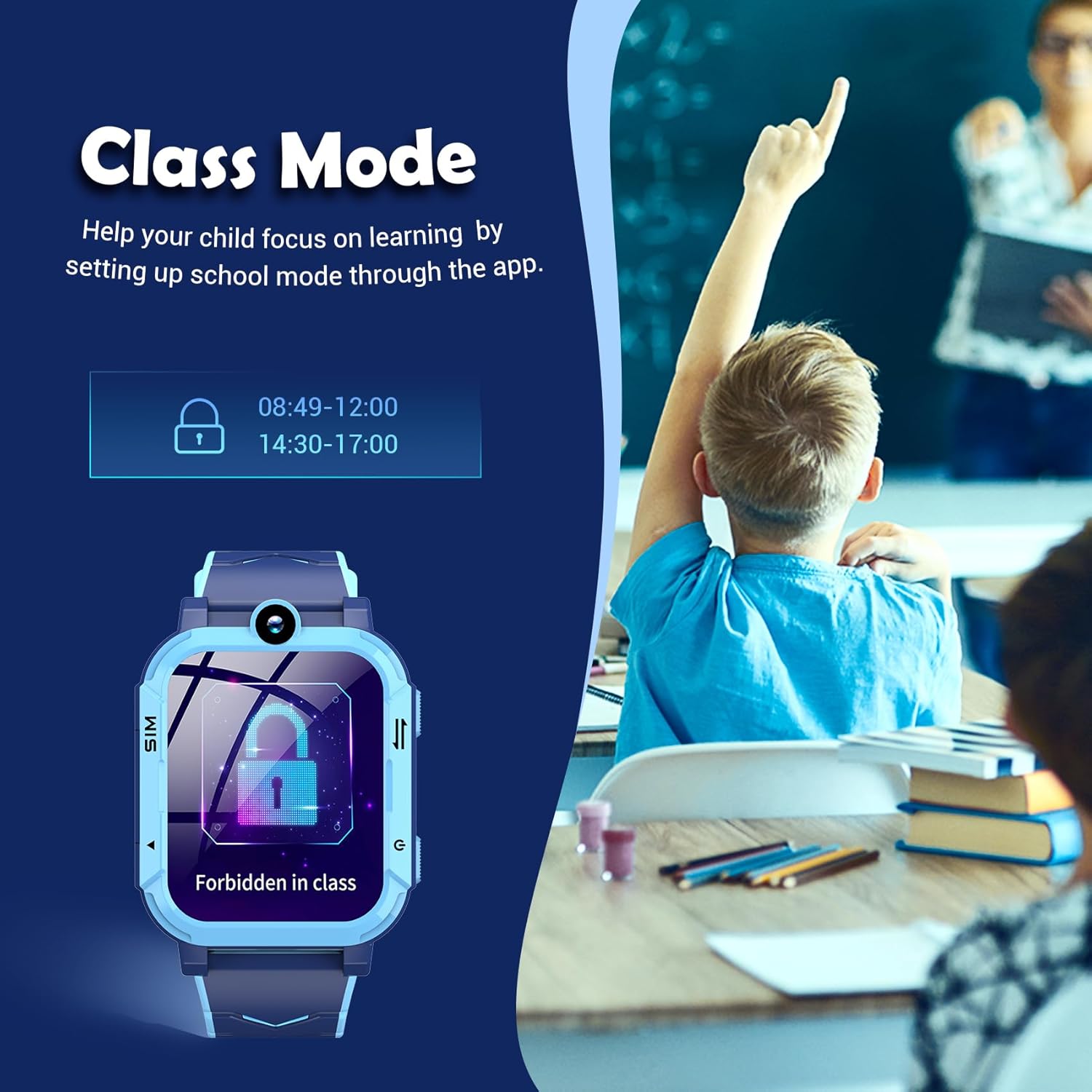 Kids 4G GPS Smart Watch SOS Video Call Tracker