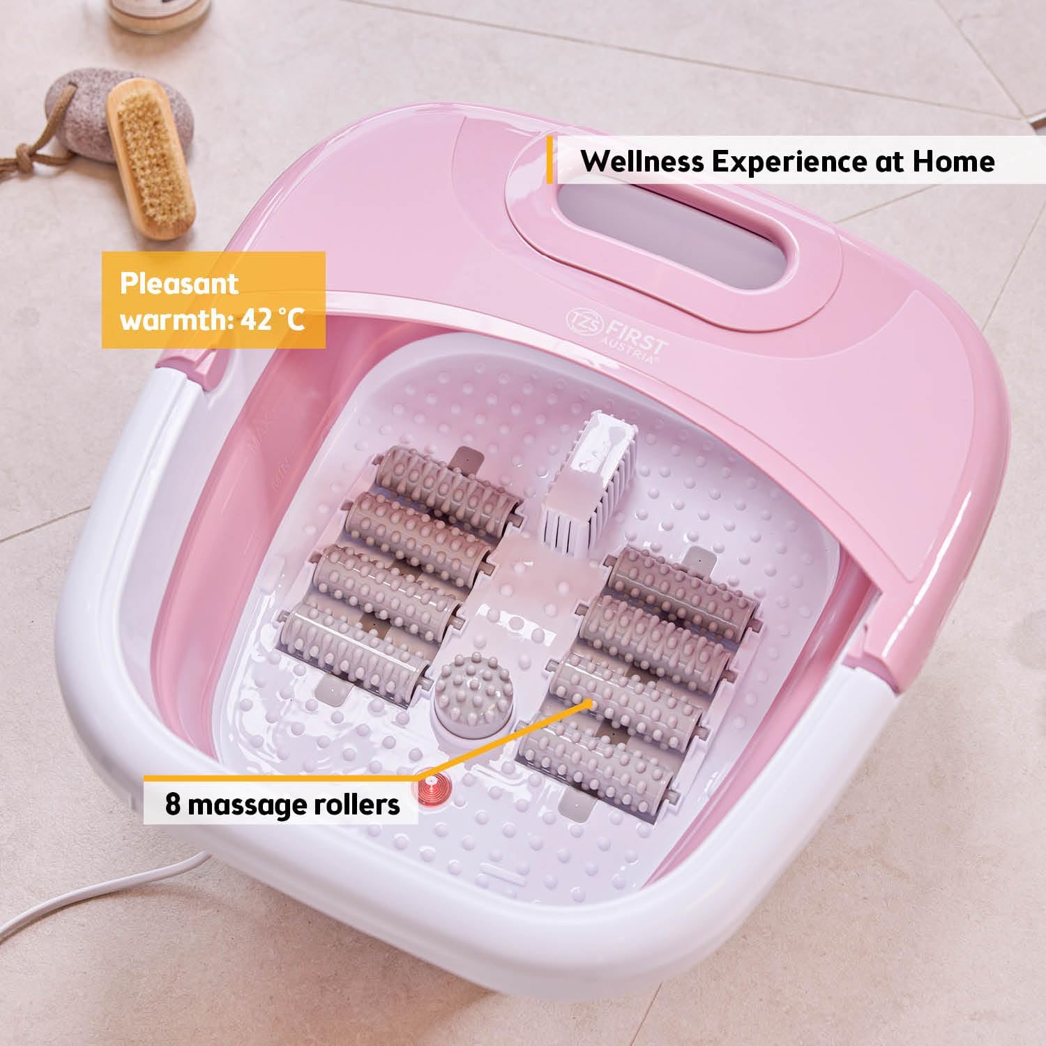 Foldable Foot Spa Massager Heated Bubble Infrared Pedicure
