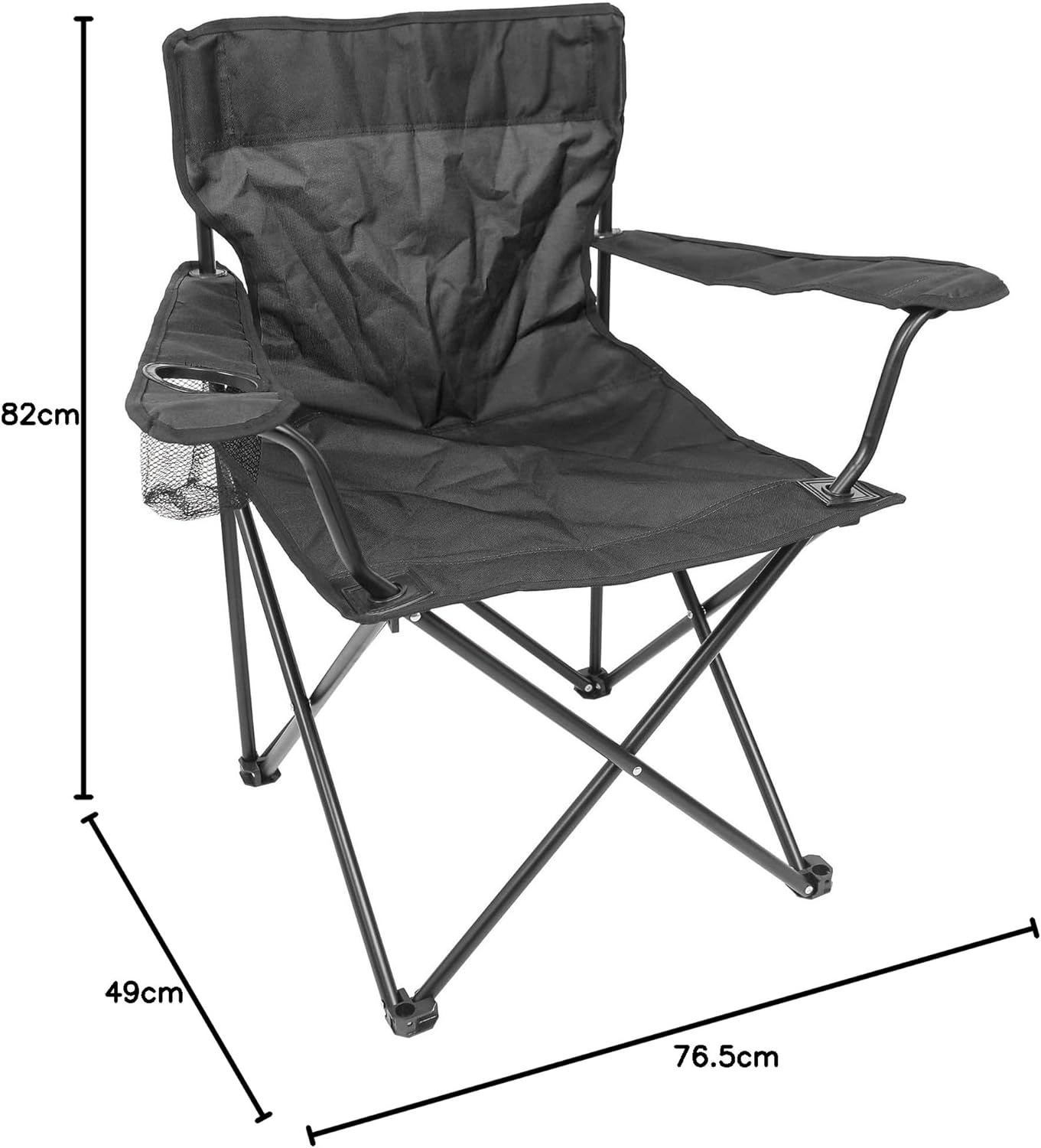 Folding Camping Chairs Pack of 4 Canvas Outdoor Lawn Beach Seat