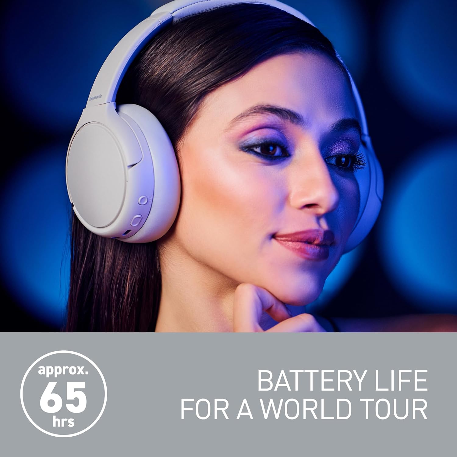 Wireless Over Ear Headphones Hybrid ANC 65 Hour Battery