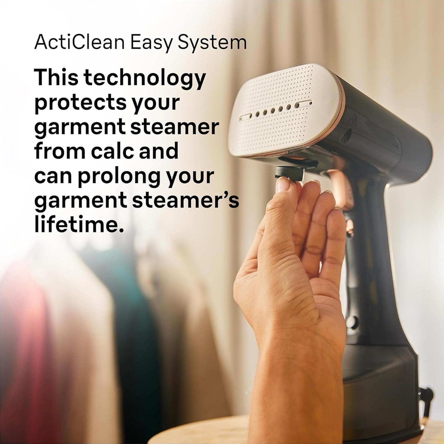 1600W Garment Steamer 35g/min Fast Heat 250ml Vertical Iron