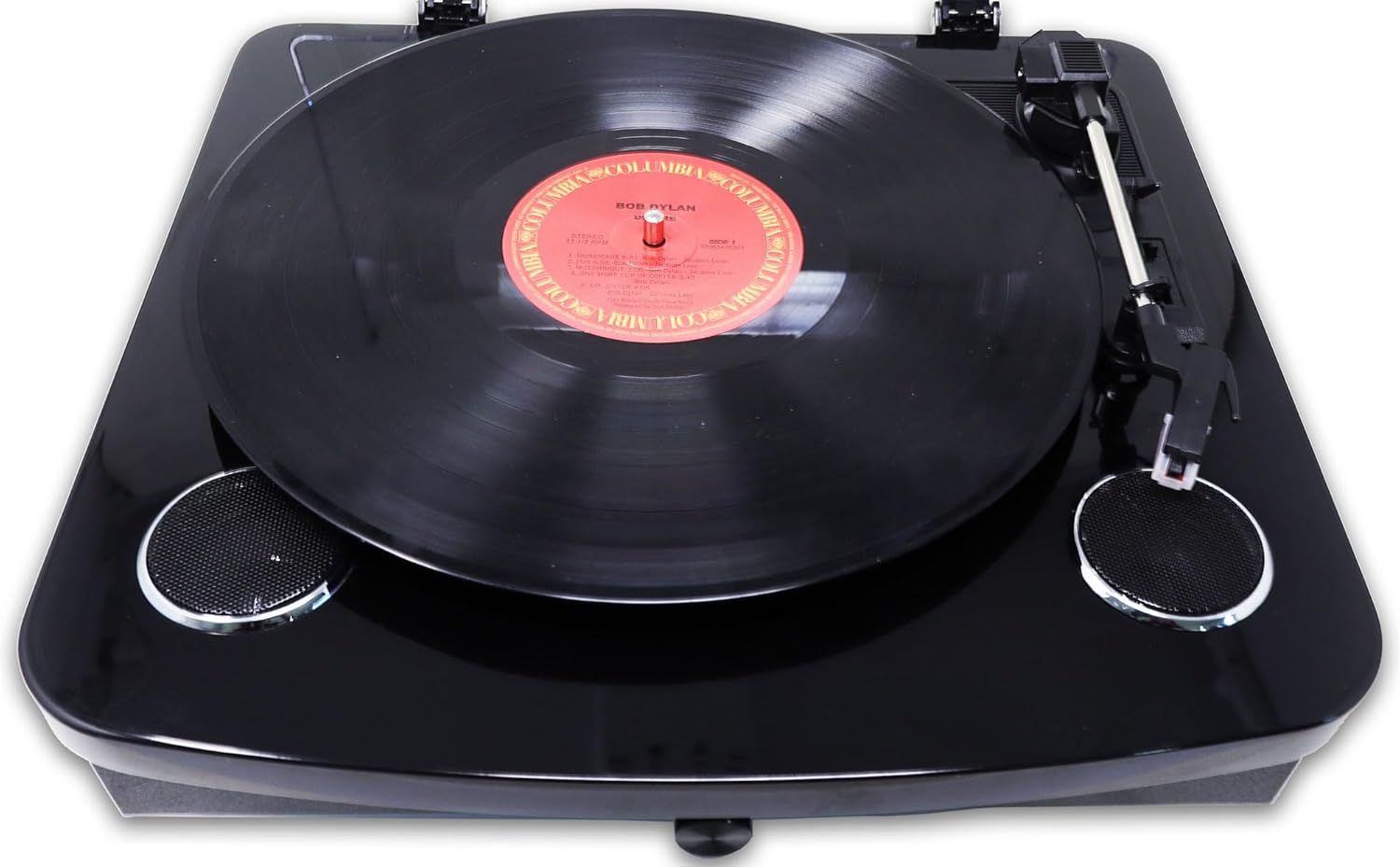 Black Bluetooth Record Player USB SD Recording 3 Speed