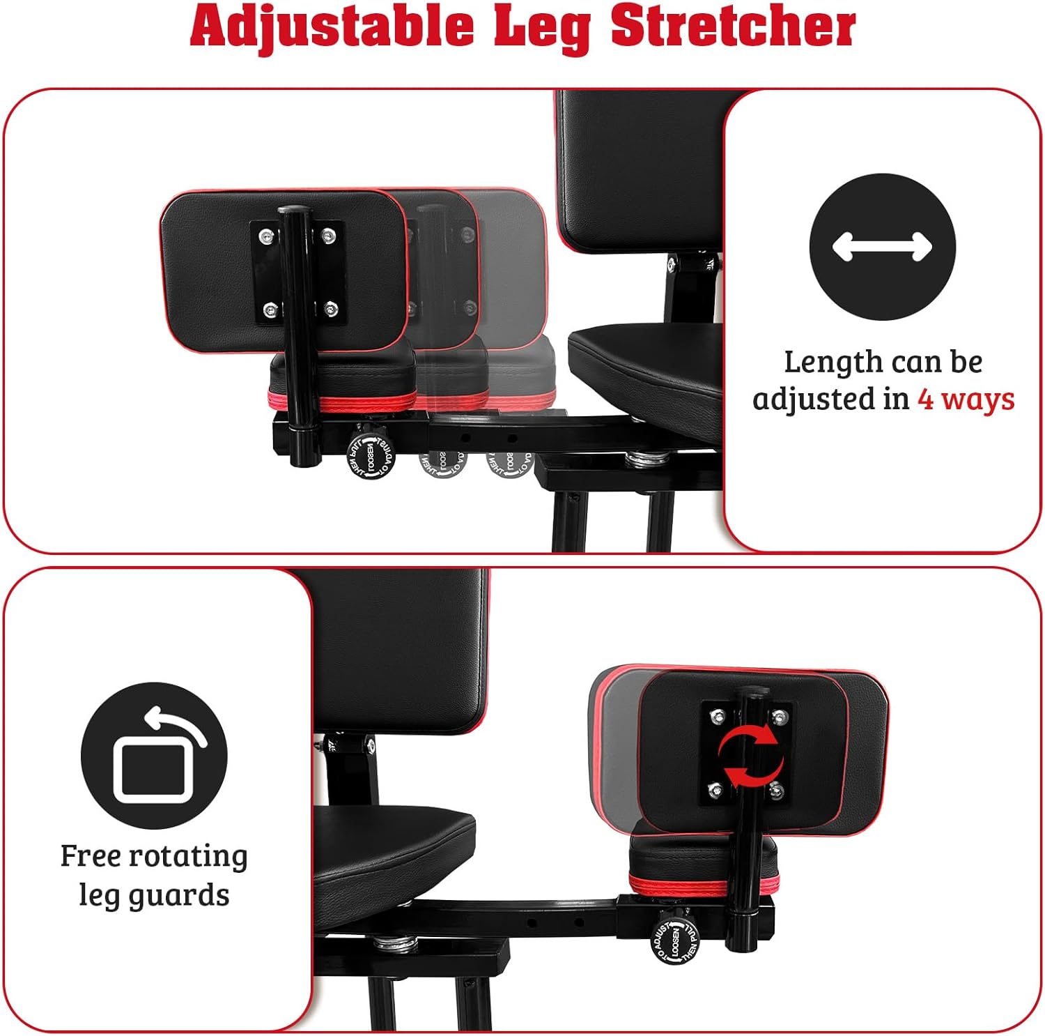 Leg Stretcher Split Machine Adjustable Flexibility Trainer 330 lb