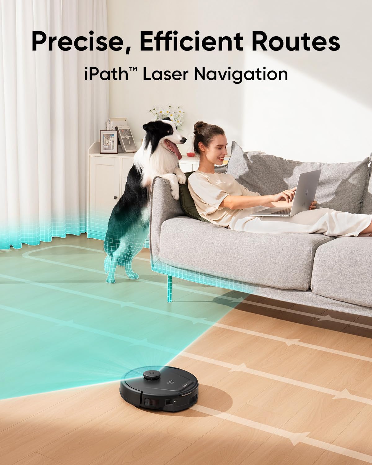 Robot Vacuum Mop Self Empty 5000Pa LiDAR Mapping 60 Day Clean