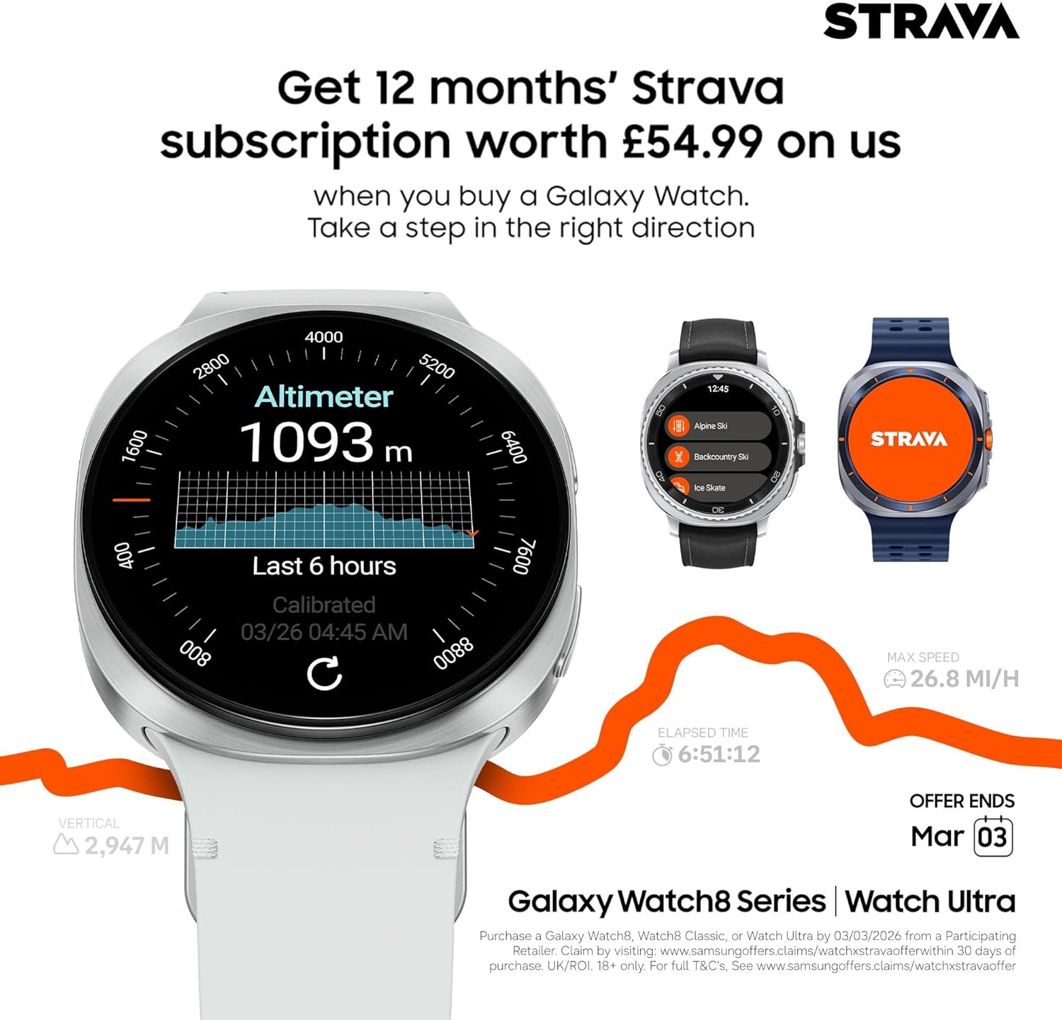 Ultra AI Smart Watch LTE Titanium GPS 10ATM